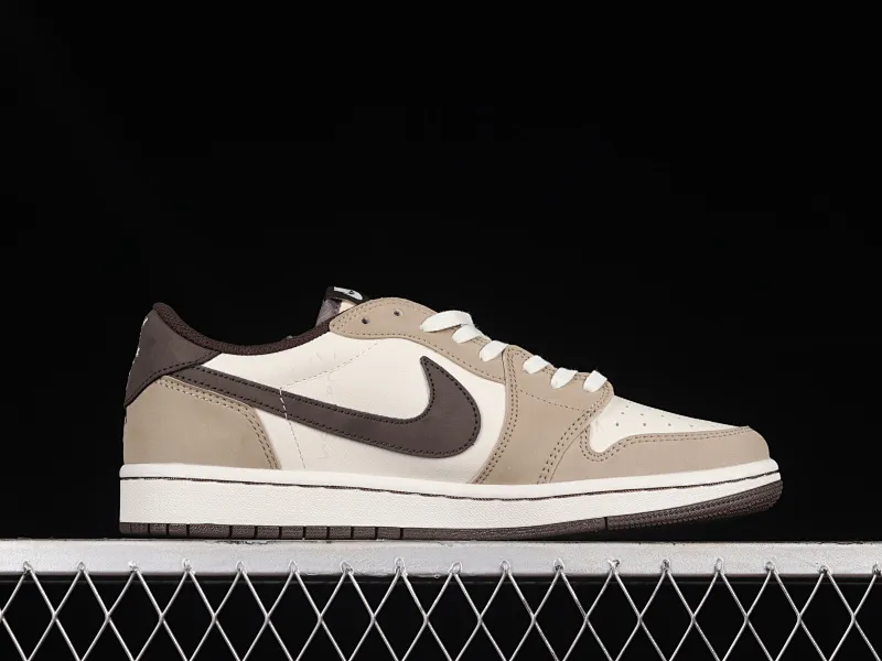 All Categories Air Jordan Jordan Series Basketball Shoes Air Jordan 1 Low Travis Scott x Air Jordan 1 Low OG AJ1 Joe 1 Reversed Overhook Joint Style Casual Sports Basketball Shoes DM7866-886